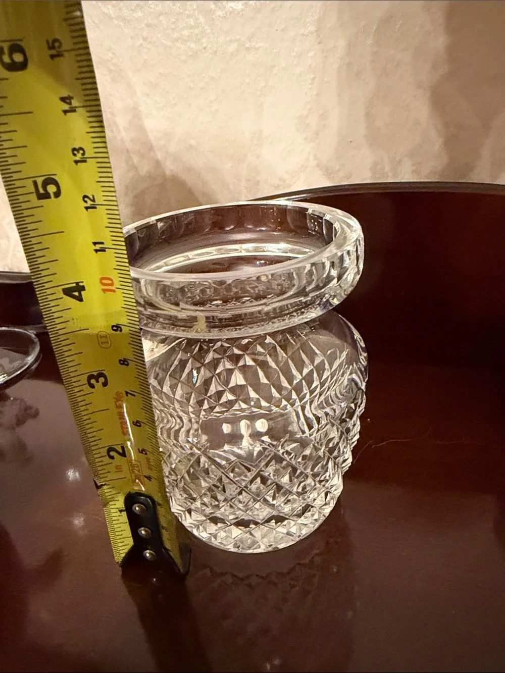 Waterford Crystal jar , container with no lid